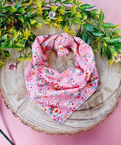 Bandana per cani rosa vintage