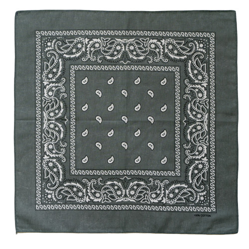 Grigio paisley bandana - bandana, 100%