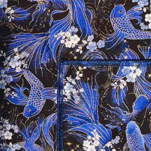 Koi carp fish cherry blossom - e,